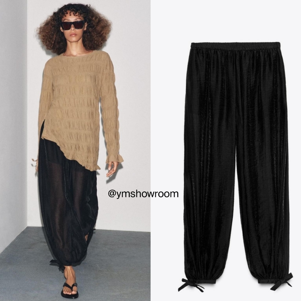 ZARA Semi-sheer Pants - Picture 2 of 3